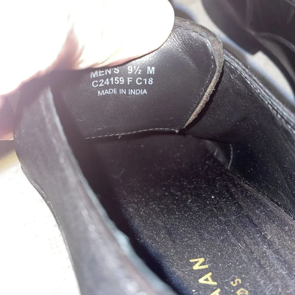 Cole Haan Men’s Dress Shoes Size 9.5 M Black Leather Captoe Business Formal